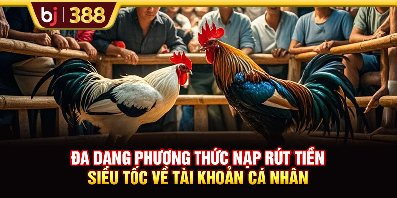 Đa dạng phương thức nạp rút tiền siêu tốc về tài khoản cá nhân
